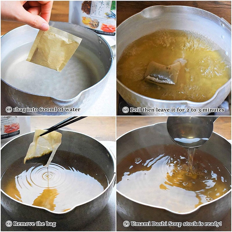 Chaganju Dashi Stock, Dashi Packet - Ramen Broth, Miso Soup, Udon, Shabu Shabu & Hot Pot Soup Base - Rich Umami Flavor, 8 Carefully Selected Ingredients - Authentic Japanese Umami Dashi, Made in Japan, 8g × 15pacs - Image 5